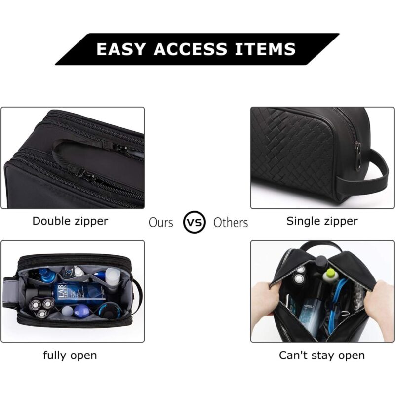 Custom Custom Travel Toiletry Bag Men Water-resistant Dopp Kit Shaving Organizer - 2
