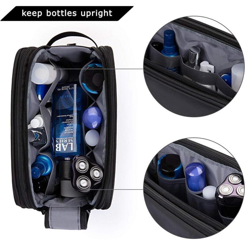 Custom Custom Travel Toiletry Bag Men Water-resistant Dopp Kit Shaving Organizer - 5