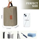 Custom Custom Vintage Canvas Travel Toiletry Bag Personalized Dopp Kit Men Women Logo Available - 1
