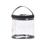 Custom Cylindrical Clear PVC Toiletry Bag - 2