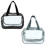Custom DRY/WET Separation Clear Toiletry Bag - 1
