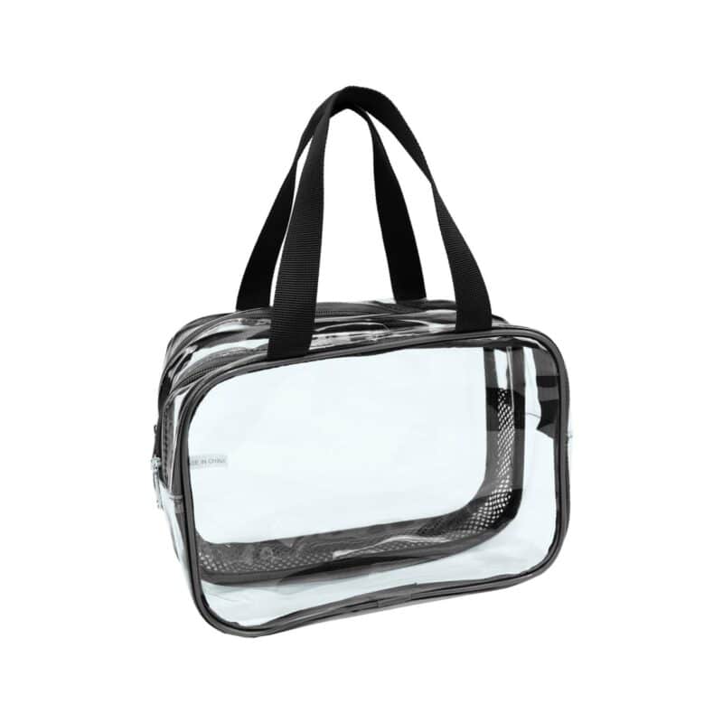Custom DRY/WET Separation Clear Toiletry Bag - 3