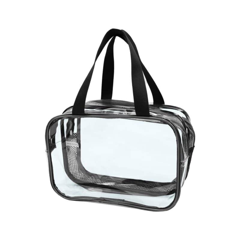 Custom DRY/WET Separation Clear Toiletry Bag - 4