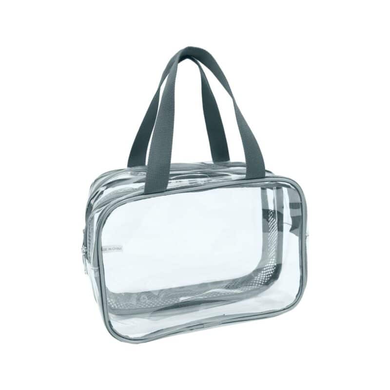 Custom DRY/WET Separation Clear Toiletry Bag - 6