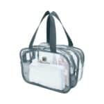 Custom DRY/WET Separation Clear Toiletry Bag - 9