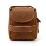 Custom Dado Handmade Leather Dopp Kit Toiletry Bag (9.8"x5.5"x4.5") - 4
