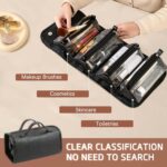 Custom Detachable Travel Toiletry Bag Roll up Makeup Bag - 4