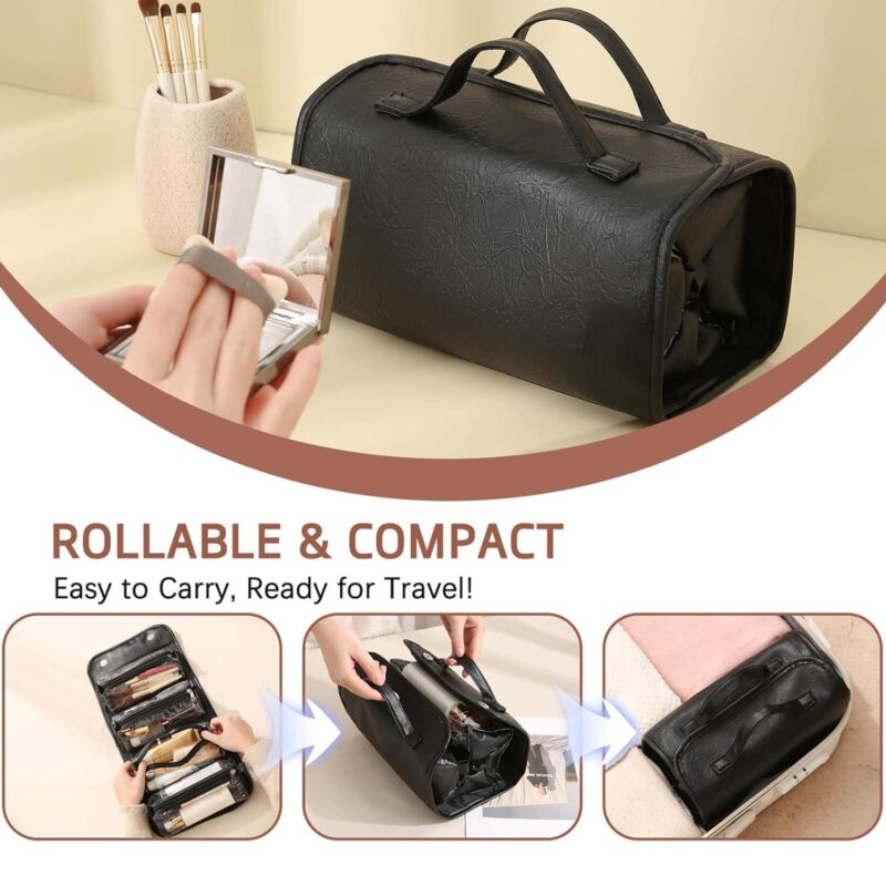 Custom Detachable Travel Toiletry Bag Roll up Makeup Bag - 6