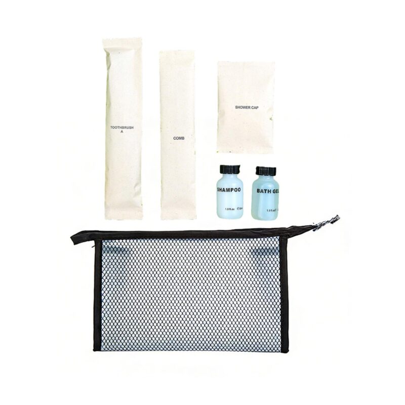 Disposable-Travel-Toiletry-Kit-With-PVC-Bag-PGLVLG328-1 Custom Disposable Travel Toiletry Kit With PVC Bag - 1