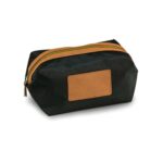 Custom Dopp Kit-Black Nylon/Brown Accents - 1