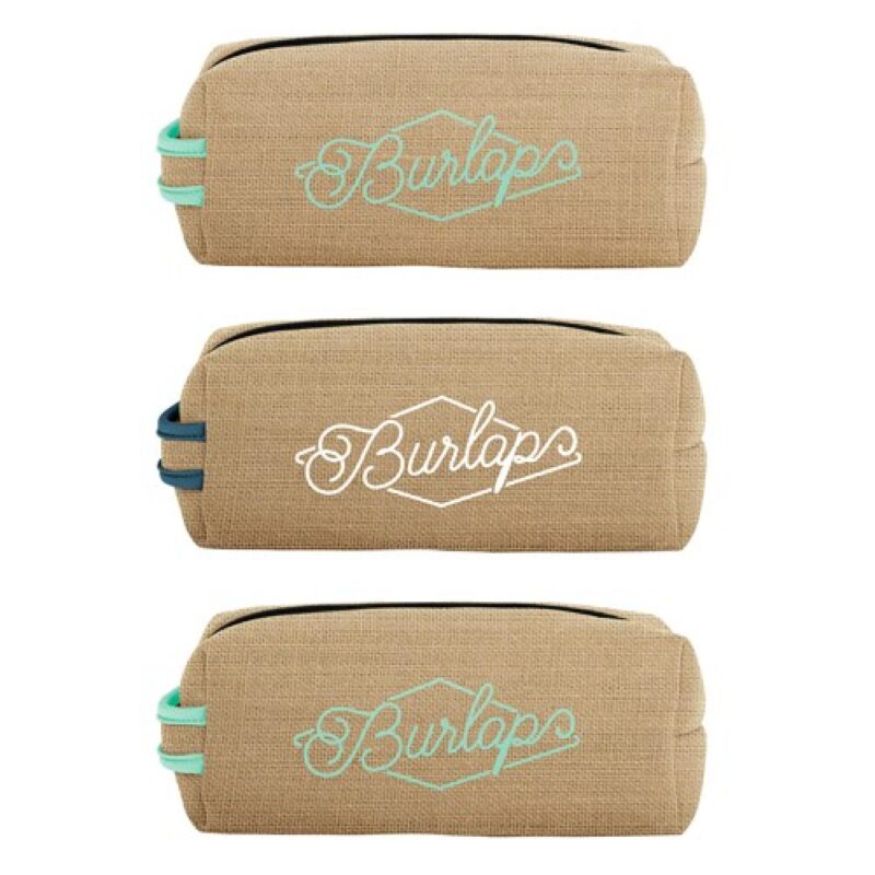 Custom Doppelganger Burlap Neoprene Pouch - 2