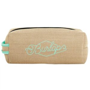 Custom Doppelganger Burlap Neoprene Pouch