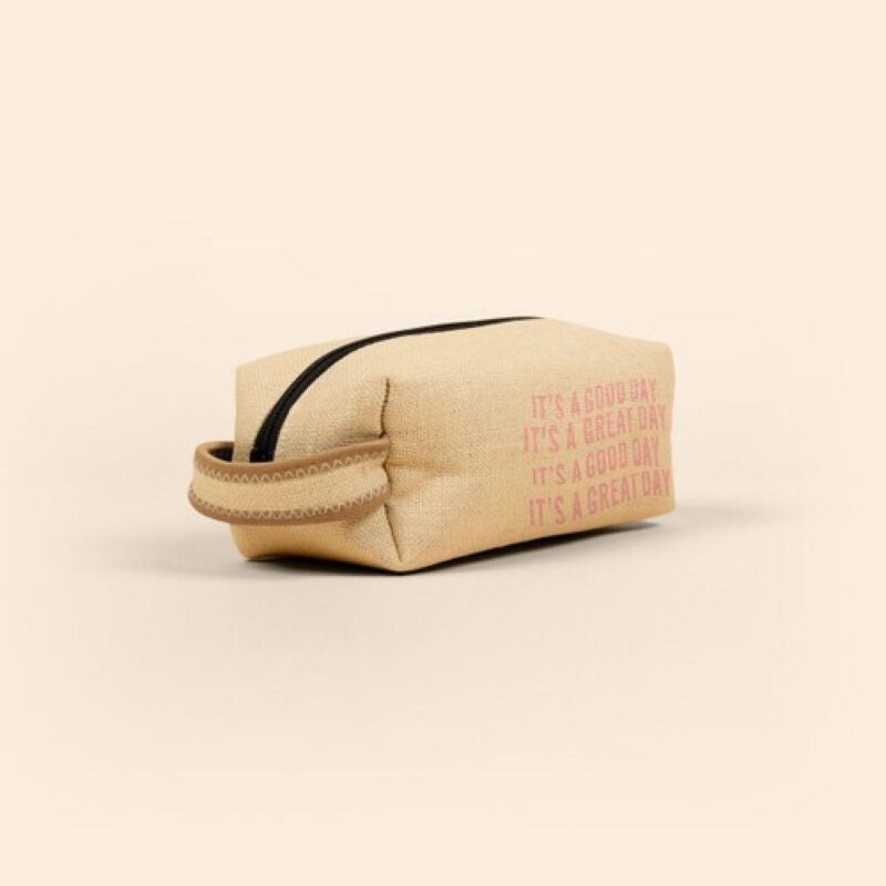 Custom Doppelganger Burlap Neoprene Pouch - 8