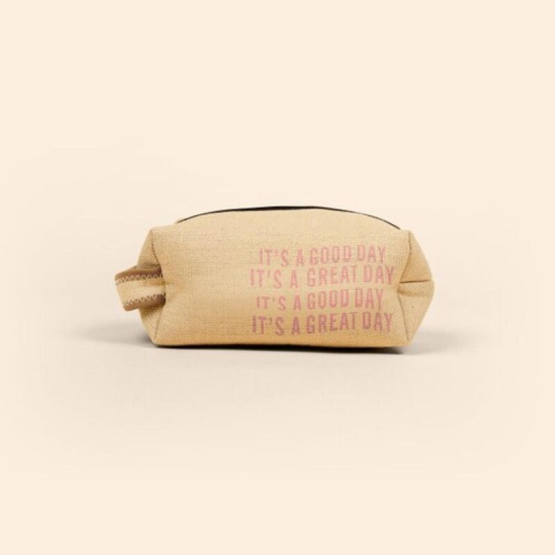 Custom Doppelganger Burlap Neoprene Pouch - 9