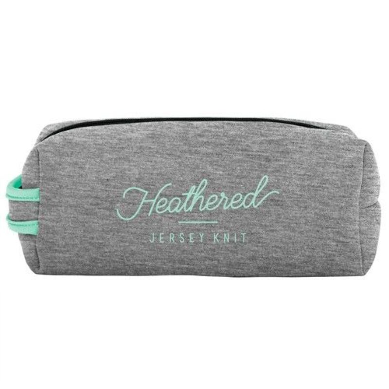 Custom Doppelganger Heathered Jersey Knit Neoprene Pouch - 1