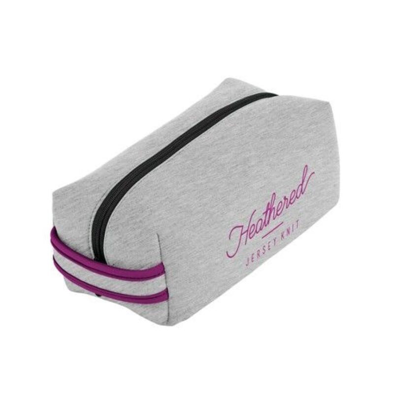 Custom Doppelganger Heathered Jersey Knit Neoprene Pouch - 4
