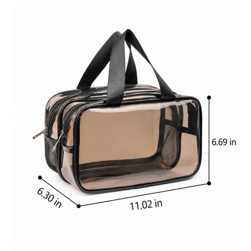 Custom Double Layer Clear Toiletry Bag - 2