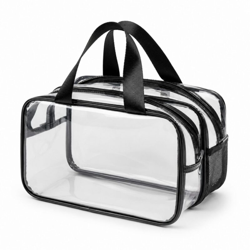 Custom Double Layer Clear Toiletry Bag - 4