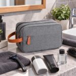 Custom Double-Layer Polyester Travel Toiletry Bag With Side Handle - 5