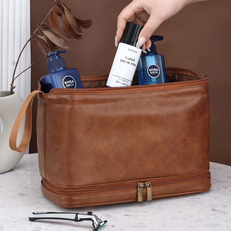 Custom Double-Layer Waterproof Toiletry Bag - 3