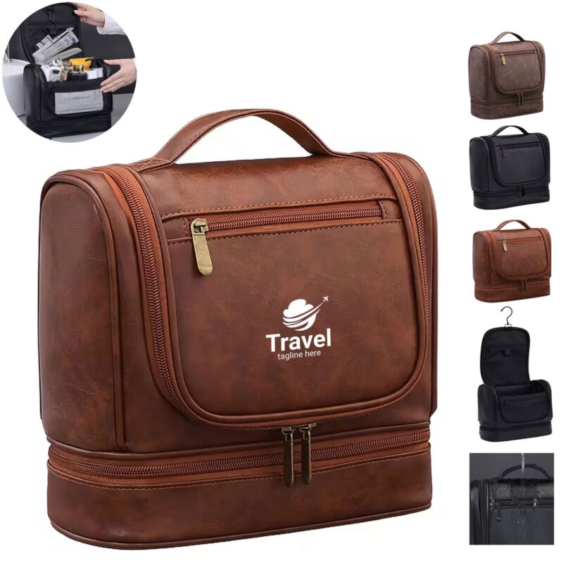 Custom Double-Layer Waterproof Toiletry Bag