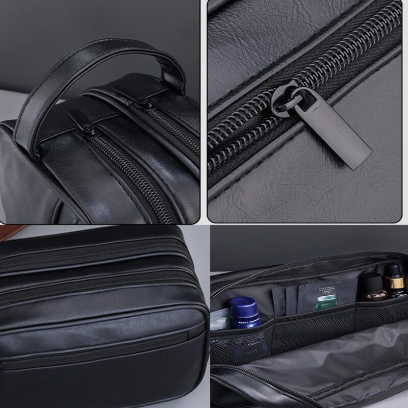 Custom Double-layer PU Toiletry Bag - 7