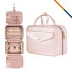Custom DryStow Foldable Hanging PU Leather Toiletry Bag - 5