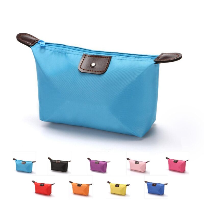 Custom Dumpling-shaped Nylon Waterproof Cosmetic Toiletry Bag - 1