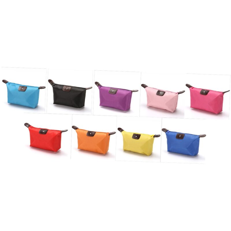 Custom Dumpling-shaped Nylon Waterproof Cosmetic Toiletry Bag - 2