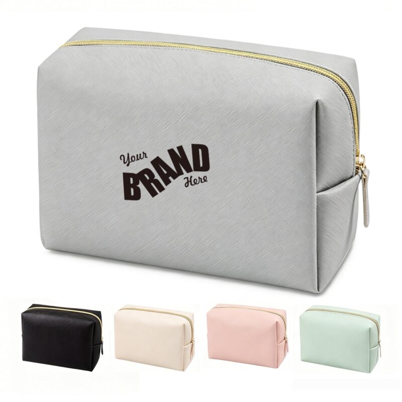 Durable-Saffiano-Textured-Toiletry-Bag-JRJBG192 Custom Durable Saffiano Textured Toiletry Bag