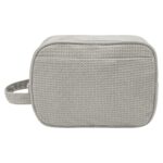Custom Finley Rpet Waffle Knit Toiletry Bag - 1