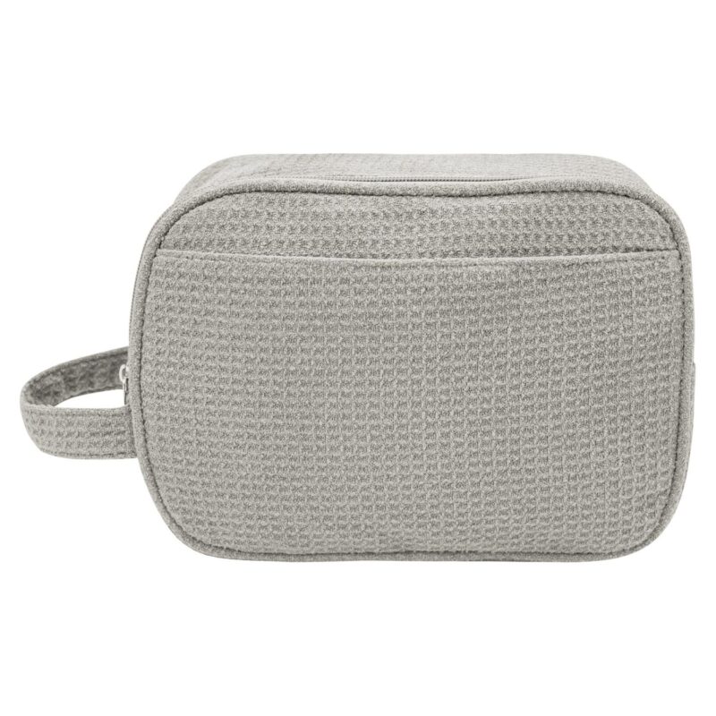 Custom Finley Rpet Waffle Knit Toiletry Bag - 1
