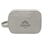 Custom Finley Rpet Waffle Knit Toiletry Bag - 2