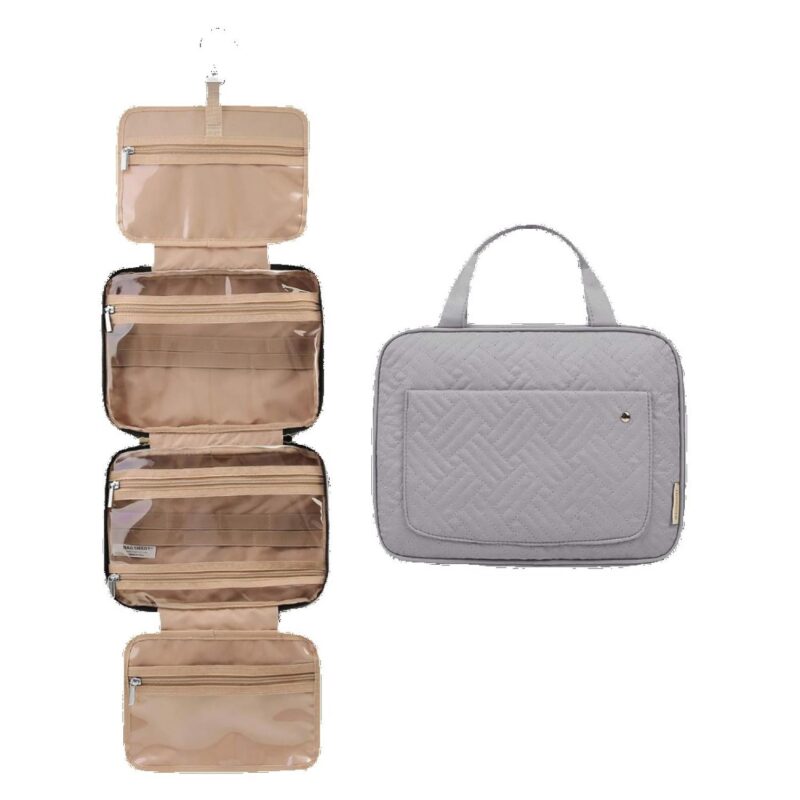 Custom Fold Up Toiletry Bag with Hanging Hook - 2