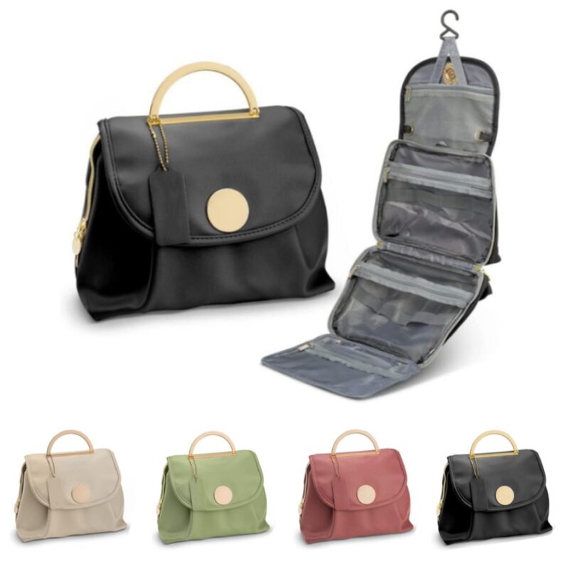 Custom Foldable Hanging Toiletry Bag - 1