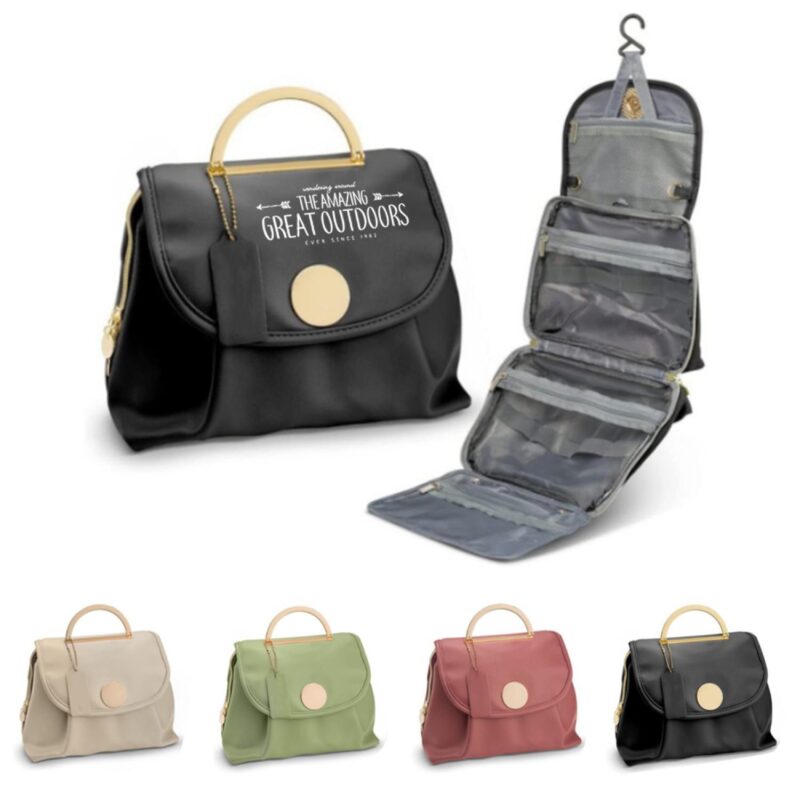 Custom Foldable Hanging Toiletry Bag