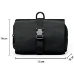 Custom Foldable Toiletry Bag With Buckle And Hook - 4
