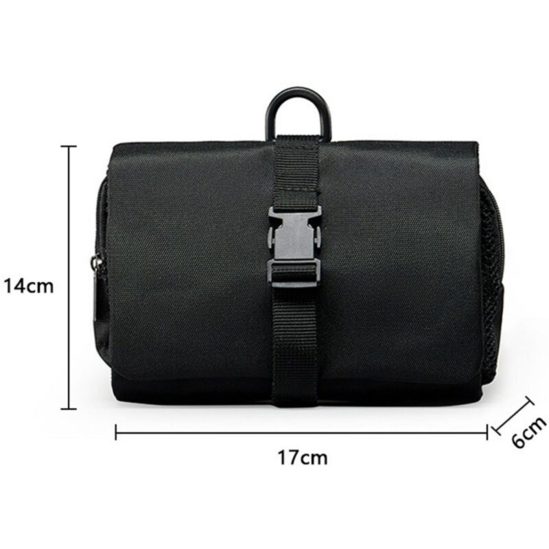 Custom Foldable Toiletry Bag With Buckle And Hook - 4