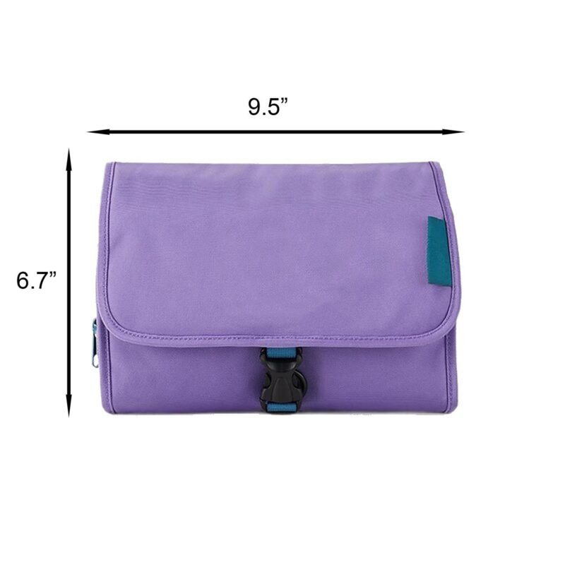Custom Foldable Toiletry Bag with Hanging Hook - 1