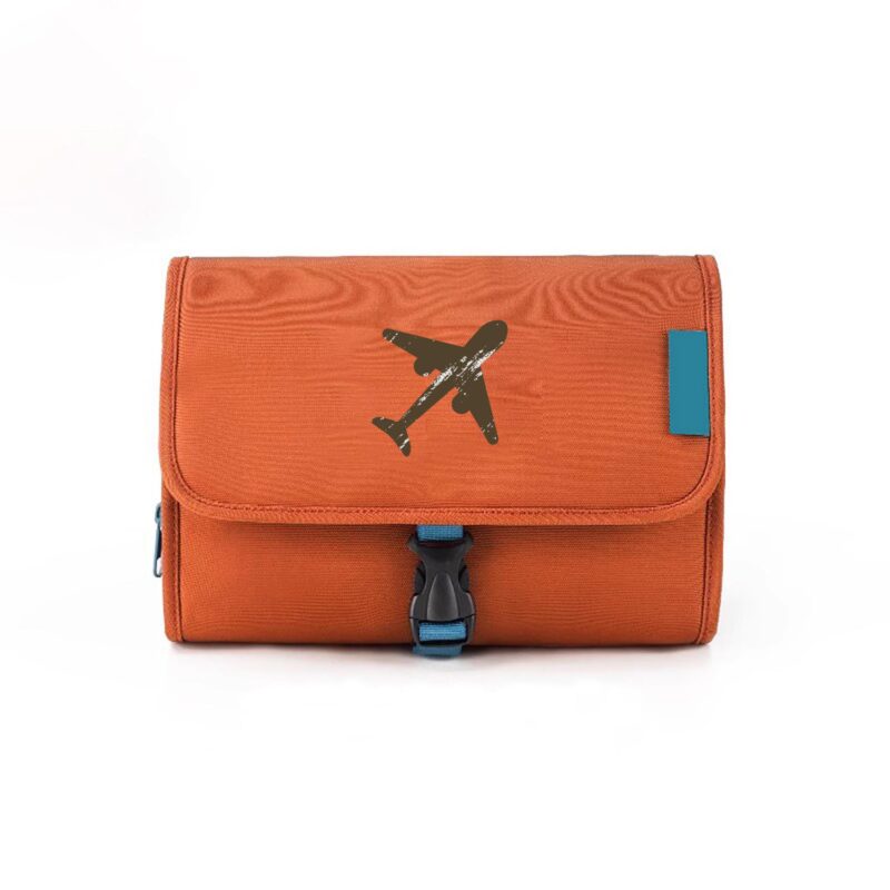 Custom Foldable Toiletry Bag with Hanging Hook - 6