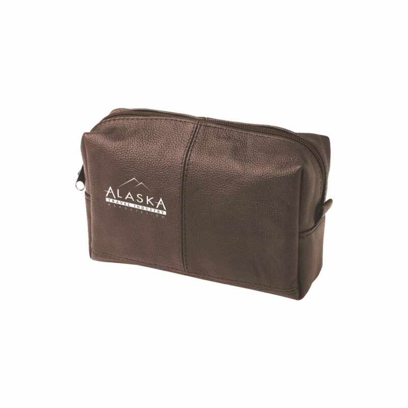 Custom Genuine Leather Dopp Bag - 1