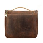 Custom Genuine Leather Hanging Travel Toiletry Bag for Men Women - 5
