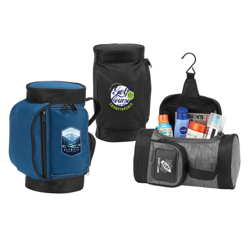 Custom Golf Bag Toiletry Kit (3 Colors)