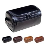 Custom Handcrafted PU Leather Travel Toiletry Bag - 1