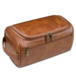 Custom Handcrafted PU Leather Travel Toiletry Bag - 2