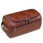 Custom Handcrafted PU Leather Travel Toiletry Bag - 4