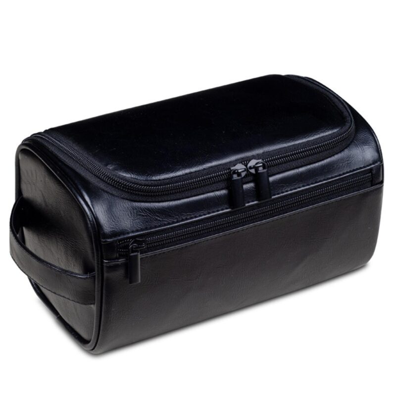 Custom Handcrafted PU Leather Travel Toiletry Bag - 5