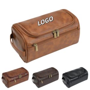 Custom Handcrafted Premium Leather Toiletry Bag