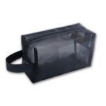 Custom Hanging Mesh Zippered Shower Toiletry Bag - 1