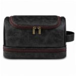 Custom Hanging PU Toiletry Bag With Zippered Base - 2